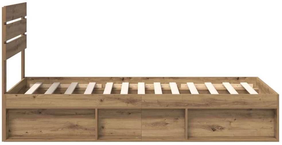 Lova Lovos rėmas Meistrų ąžuolas 100 x 200 cm Kietos pušies mediena