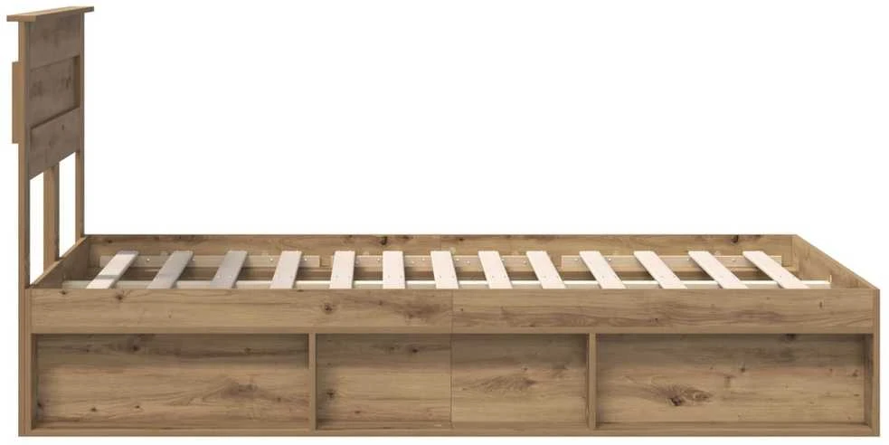 Lova Lovos rėmas Meistrų ąžuolas 120 x 190 cm Kietos pušies mediena