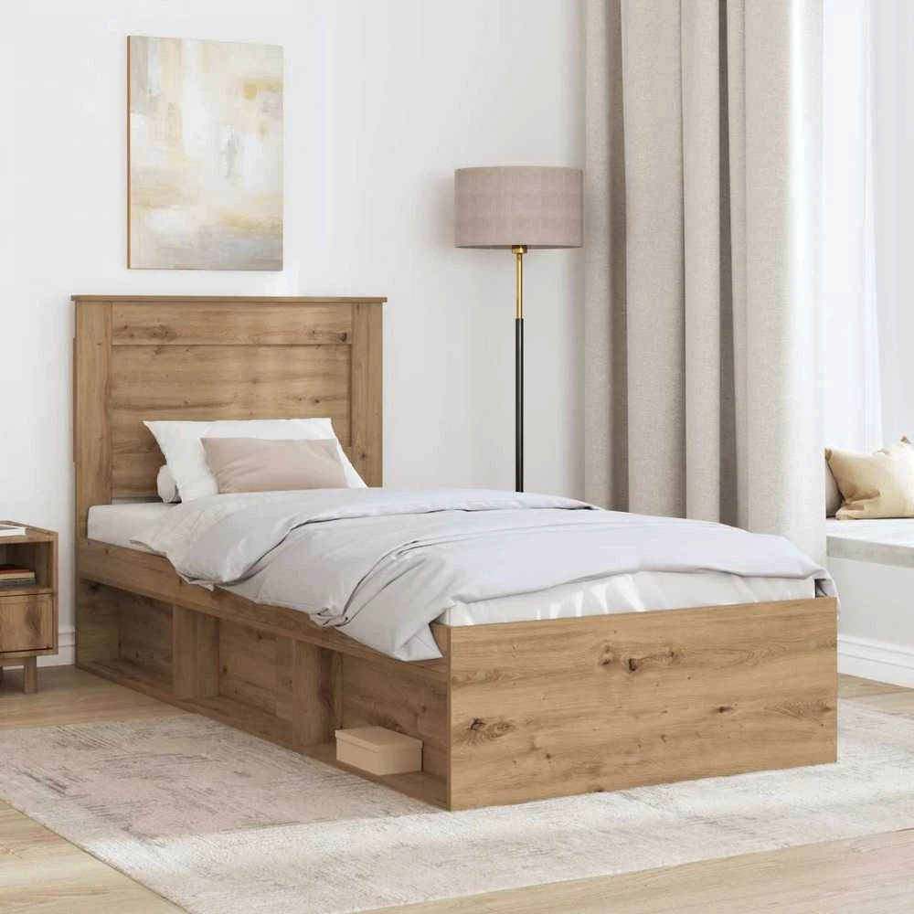 Lova Lovos rėmas Meistrų ąžuolas 75 x 190 cm Kietos pušies mediena