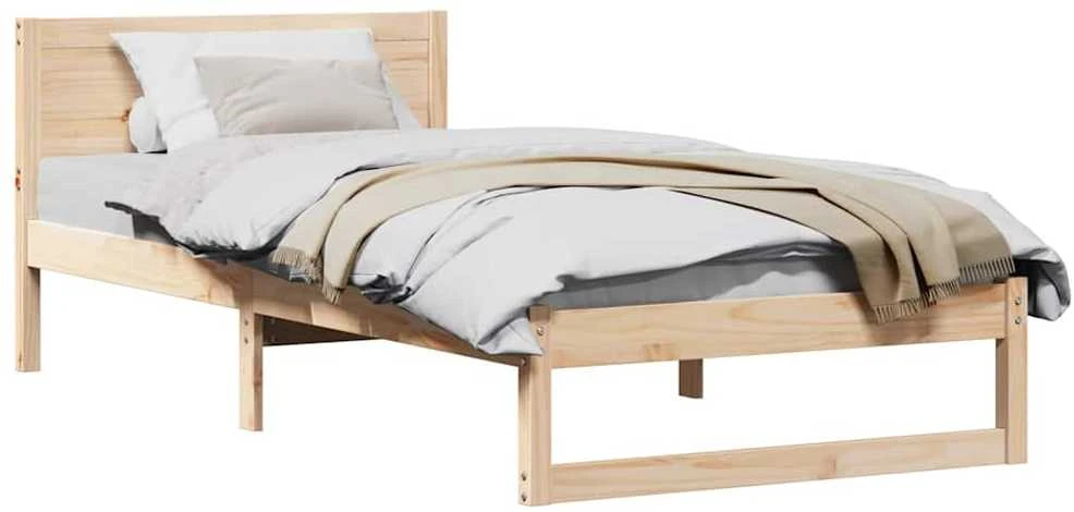 Lova Lovos rėmas Natūrali 90 x 200 cm Kietos pušies mediena