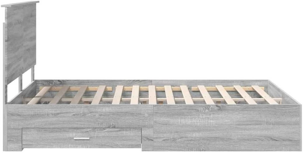 Lovos rėmas Pilkas Sonoma 150 x 200 cm Apdirbta mediena