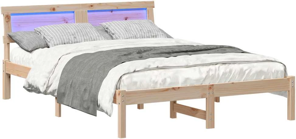 Lovos rėmas Ruda 140 x 190 cm Kietos pušies mediena