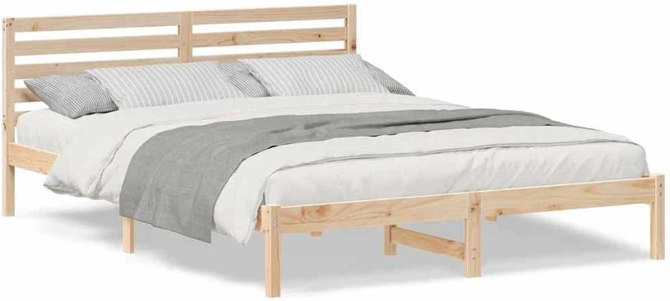 Lova Lovos rėmas Ruda 160 x 210 cm Kietos pušies mediena