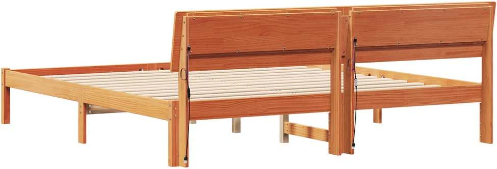 Lovos rėmas Ruda 200 x 200 cm Kietos pušies mediena