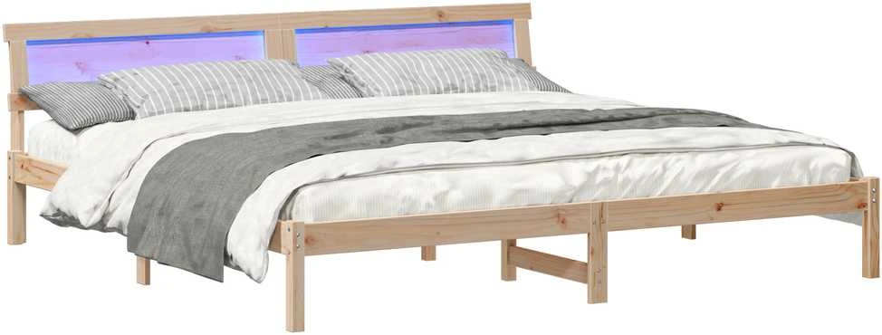 Lovos rėmas su galvūgalio Ruda 200 x 200 cm Pušies masyvas