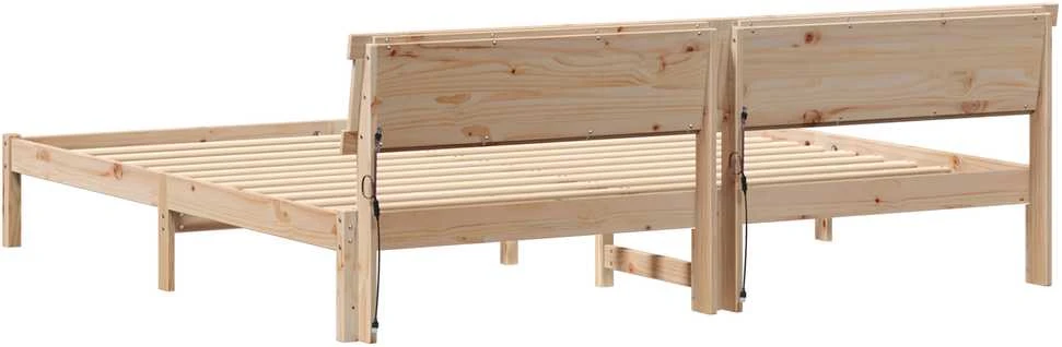 Lovos rėmas su galvūgalio Ruda 200 x 200 cm Pušies masyvas