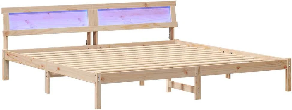 Lovos rėmas su galvūgalio Ruda 200 x 200 cm Pušies masyvas