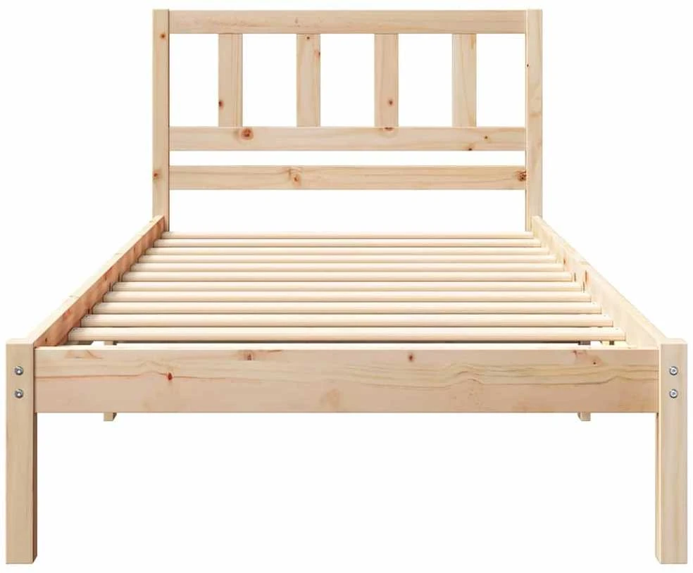 Lova Lovos rėmas Ruda 75 x 190 cm Kietos pušies mediena