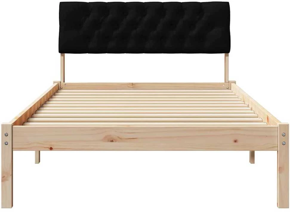 Lova Lovos rėmas Ruda ir juoda 100 x 200 cm Pušies masyvas
