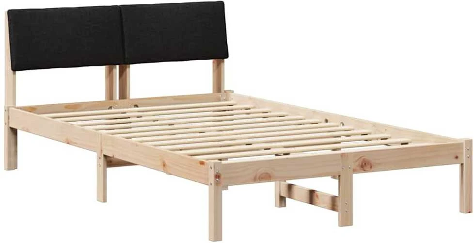 Lova Lovos rėmas Ruda ir juoda 120 x 190 cm Pušies masyvas