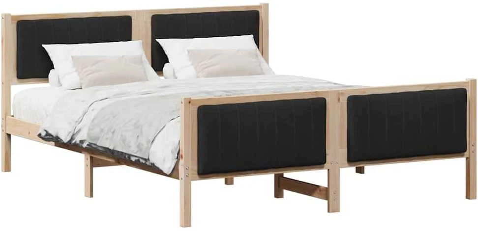 Lovos rėmas Ruda ir juoda 150 x 200 cm Pušies masyvas