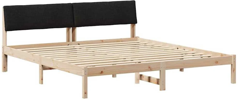 Lovos rėmas Ruda ir juoda 200 x 200 cm Pušies masyvas