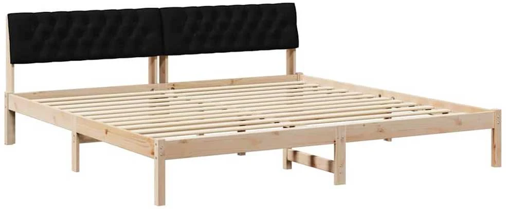 Lovos rėmas Ruda ir juoda 200 x 200 cm Pušies masyvas