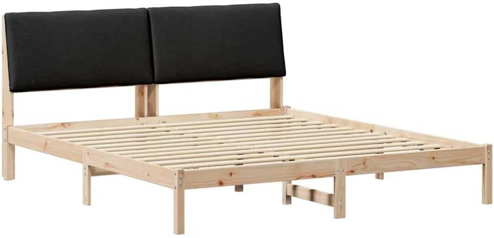 Lovos rėmas Ruda ir juoda 200 x 200 cm Pušies masyvas