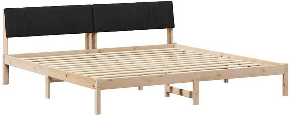 Lovos rėmas Ruda ir juoda 200 x 200 cm Pušies masyvas
