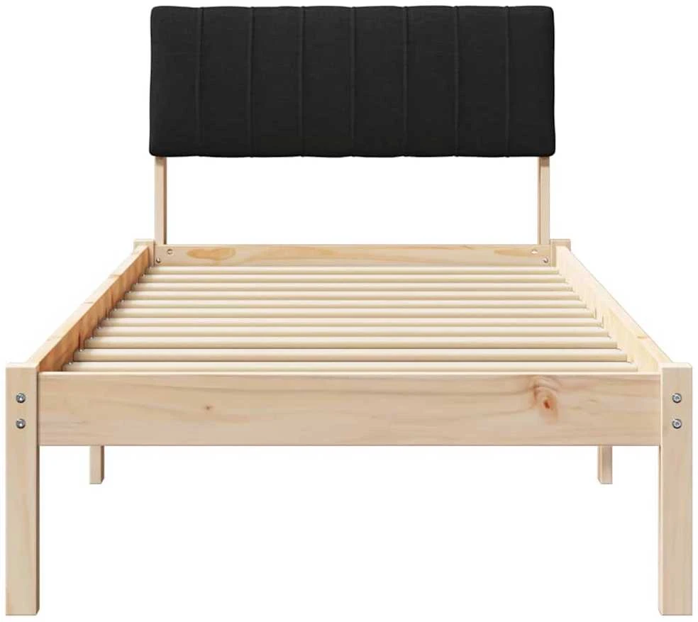 Lova Lovos rėmas Ruda ir juoda 75 x 190 cm Pušies masyvas