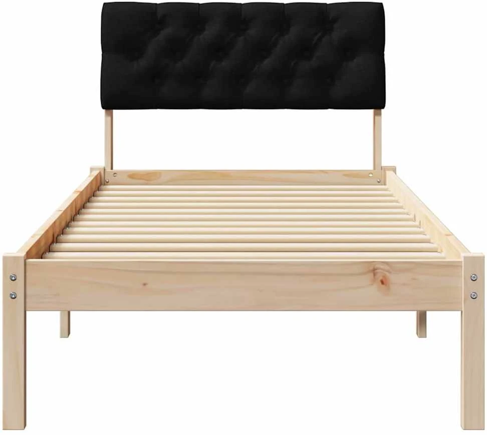 Lova Lovos rėmas Ruda ir juoda 80 x 200 cm Pušies masyvas