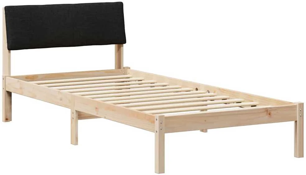 Lova Lovos rėmas Ruda ir juoda 90 x 190 cm Pušies masyvas
