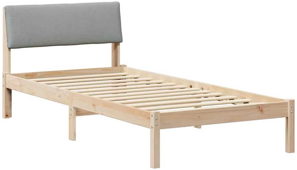 Lova Lovos rėmas Ruda ir šviesiai pilka 90 x 200 cm Pušies masyvas