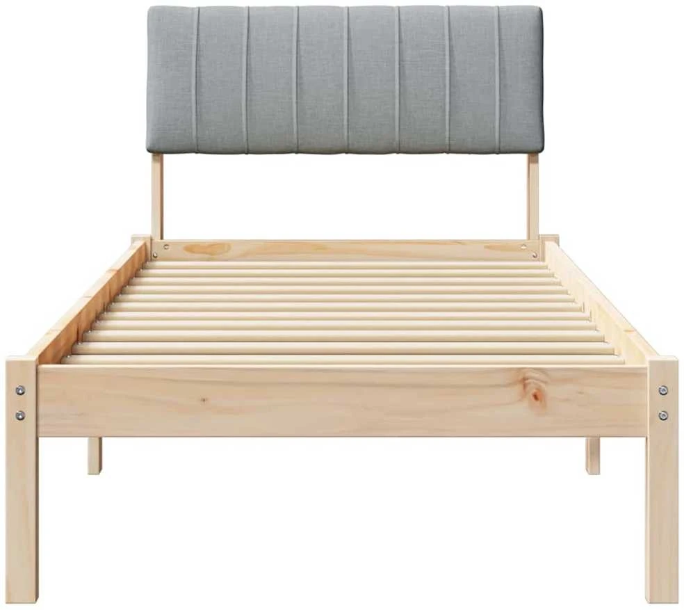 Lova Lovos rėmas Ruda ir šviesiai pilka 75 x 190 cm Pušies masyvas