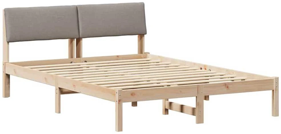 Lovos rėmas Ruda ir taupe 140 x 190 cm Pušies masyvas