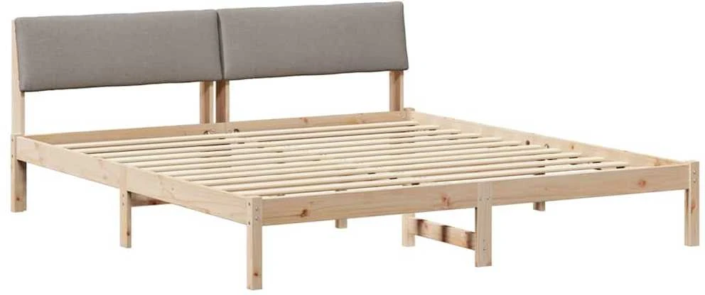 Lovos rėmas Ruda ir taupe 200 x 200 cm Pušies masyvas