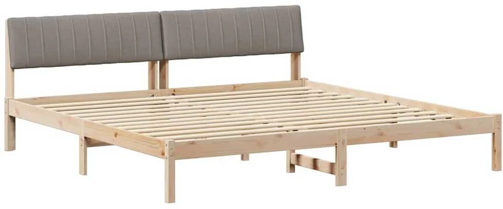 Lovos rėmas Ruda ir taupe 200 x 200 cm Pušies masyvas