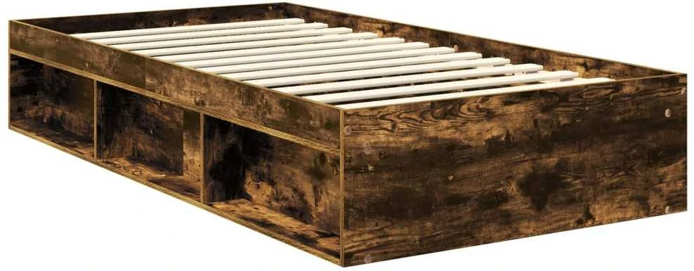 Lova Lovos rėmas Rūkyta ąžuolas 100 x 200 cm Kietos pušies mediena
