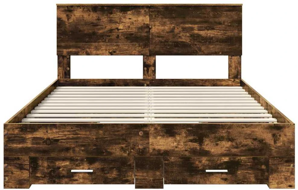 Lovos rėmas Dūminio ąžuolo 140 x 190 cm Apdirbta mediena