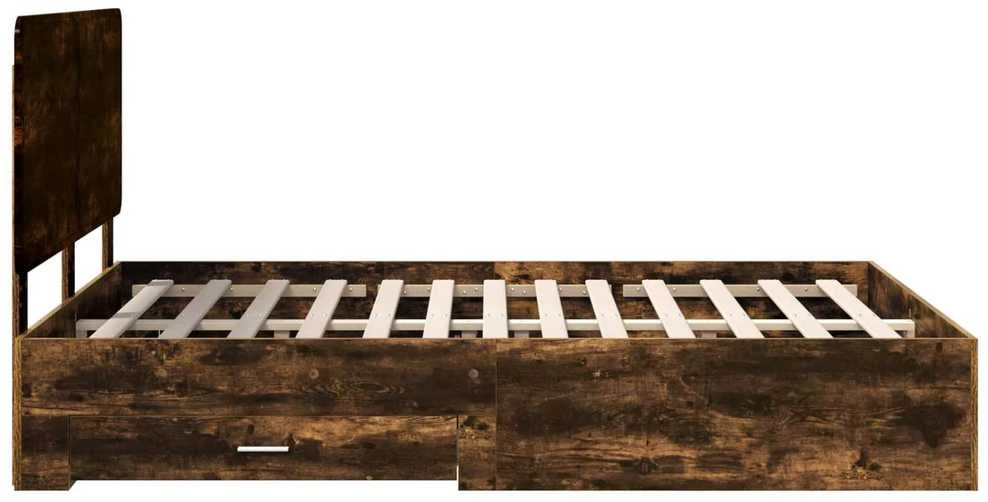 Lovos rėmas Rūkyta ąžuolas 150 x 200 cm Apdirbta mediena