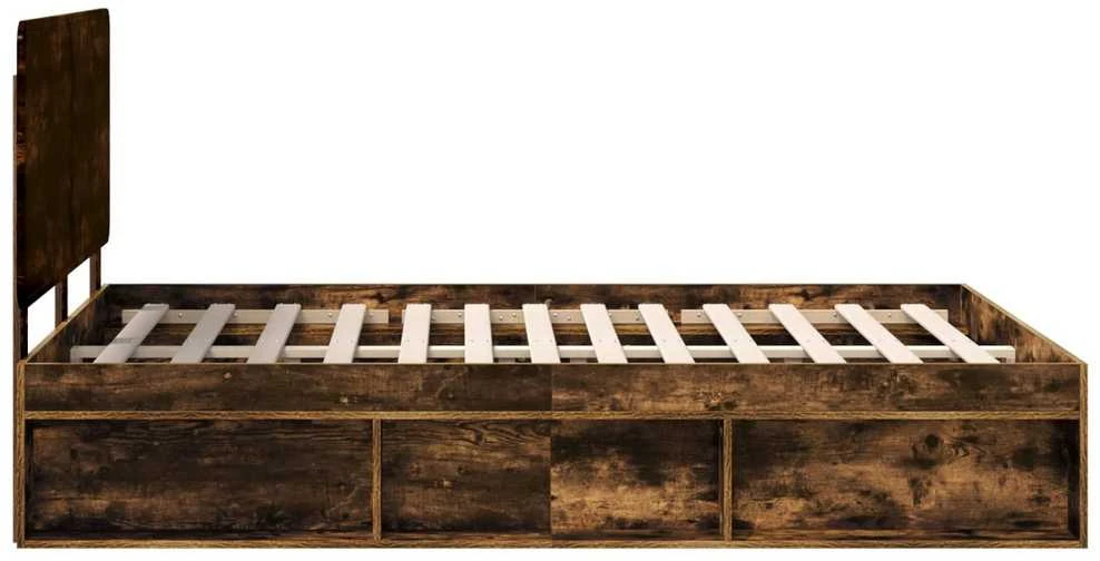Lovos rėmas Dūminio ąžuolo 150 x 200 cm Kietos pušies mediena