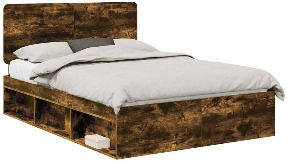 Lovos rėmas Dūminio ąžuolo 150 x 200 cm Kietos pušies mediena