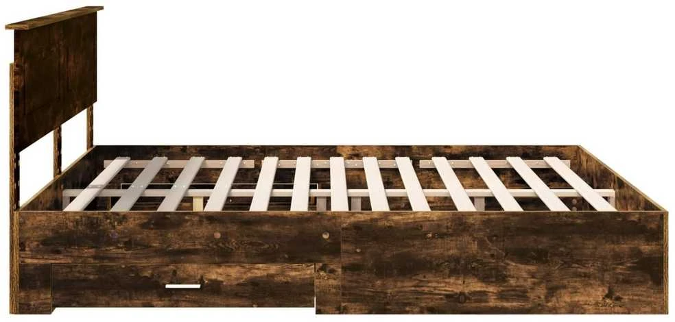 Lovos rėmas Dūminio ąžuolo 200 x 200 cm Apdirbta mediena