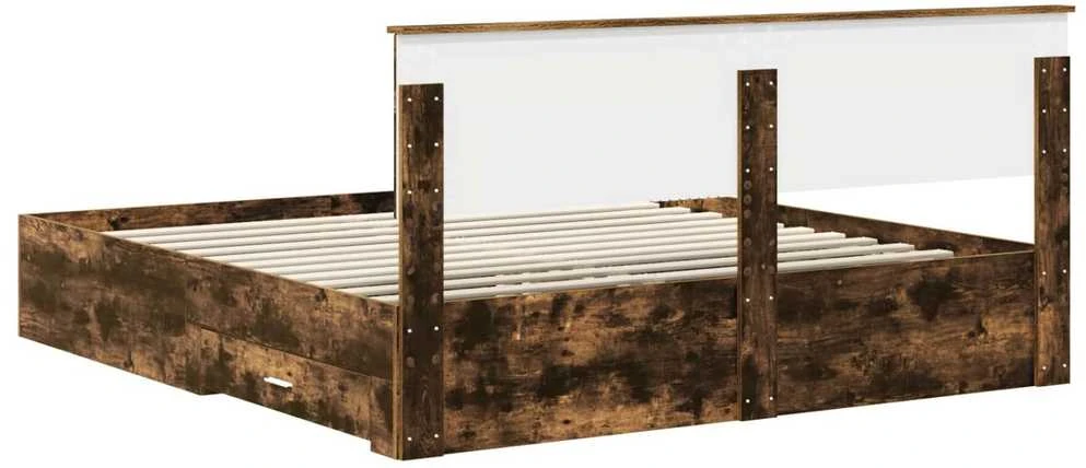 Lovos rėmas Dūminio ąžuolo 200 x 200 cm Apdirbta mediena