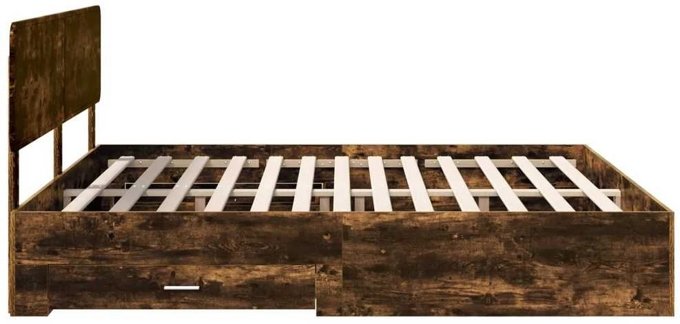 Lovos rėmas Rūkyta ąžuolas 200 x 200 cm Apdirbta mediena