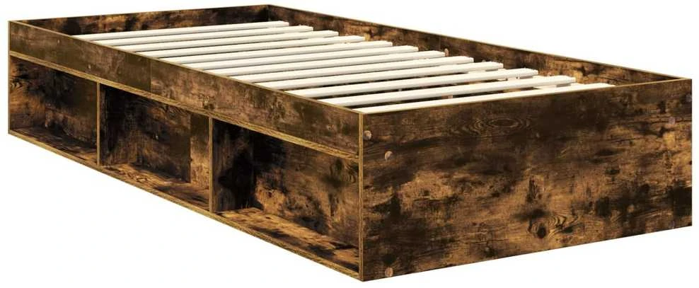 Lova Lovos rėmas Rūkyta ąžuolas 90 x 200 cm Kietos pušies mediena