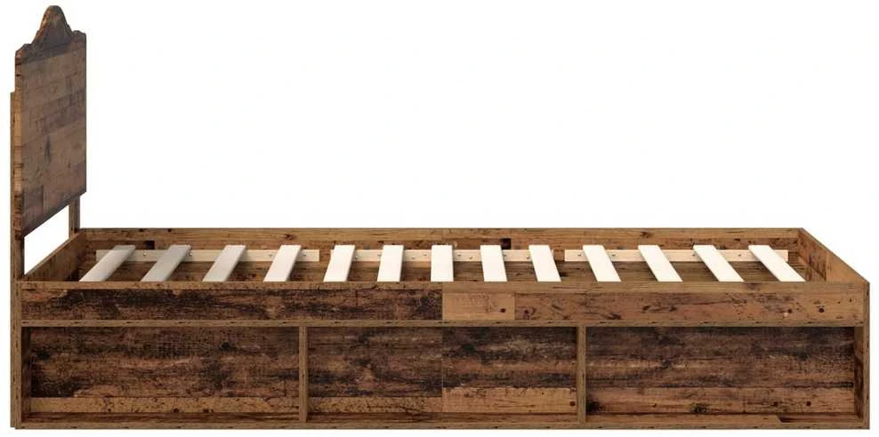 Lova Lovos rėmas Senas medis 100 x 200 cm Kietos pušies mediena