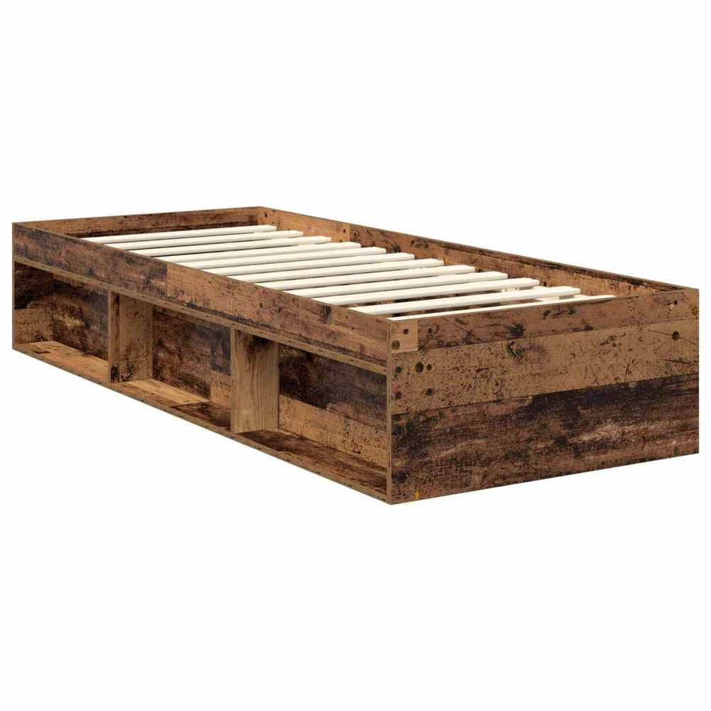 Lova Lovos rėmas Senas medis 75 x 190 cm Kietos pušies mediena
