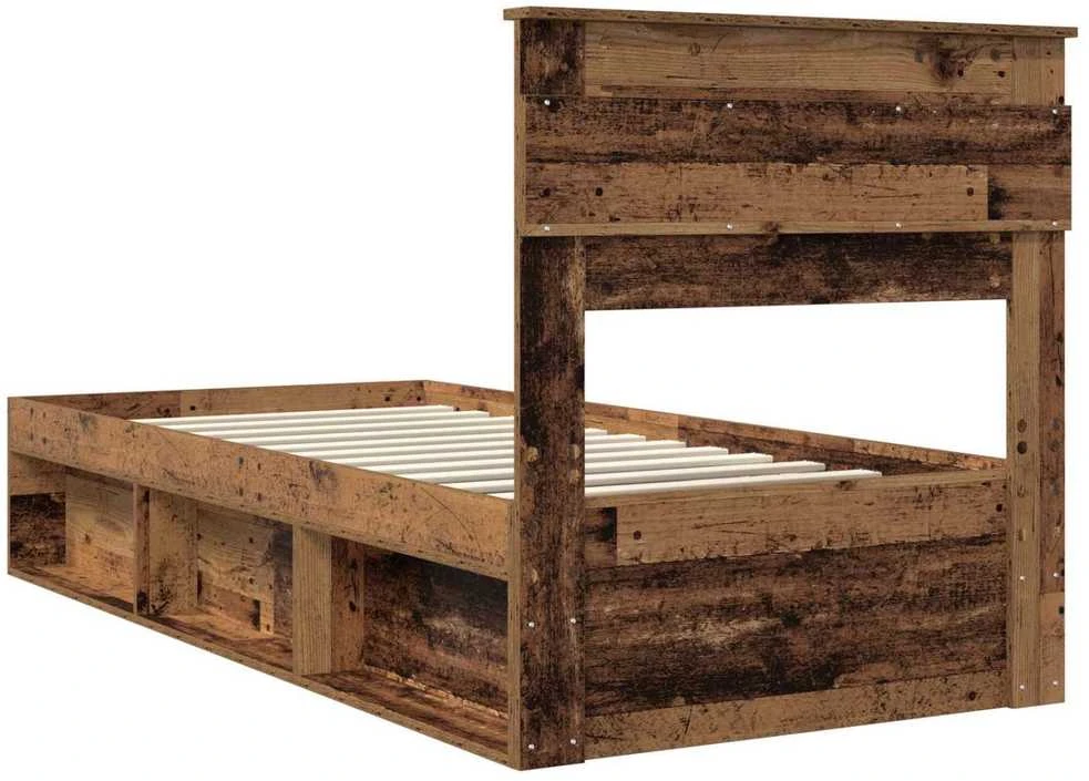 Lova Lovos rėmas Senas medis 75 x 190 cm Kietos pušies mediena