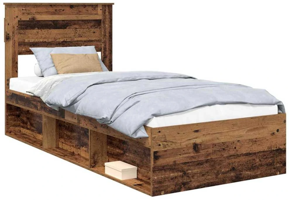 Lova Lovos rėmas Senas medis 75 x 190 cm Kietos pušies mediena