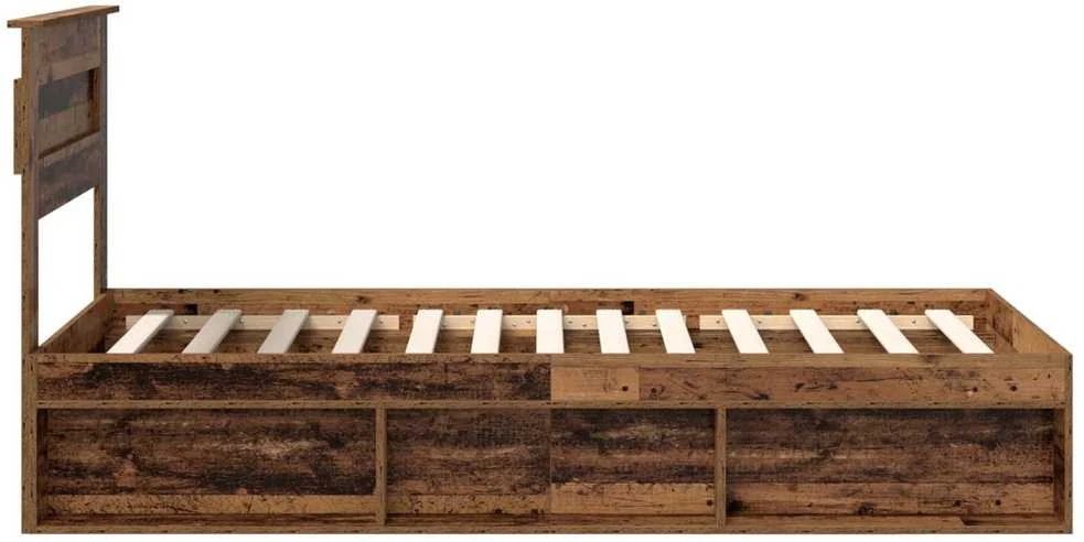 Lova Lovos rėmas Senas medis 90 x 200 cm Kietos pušies mediena