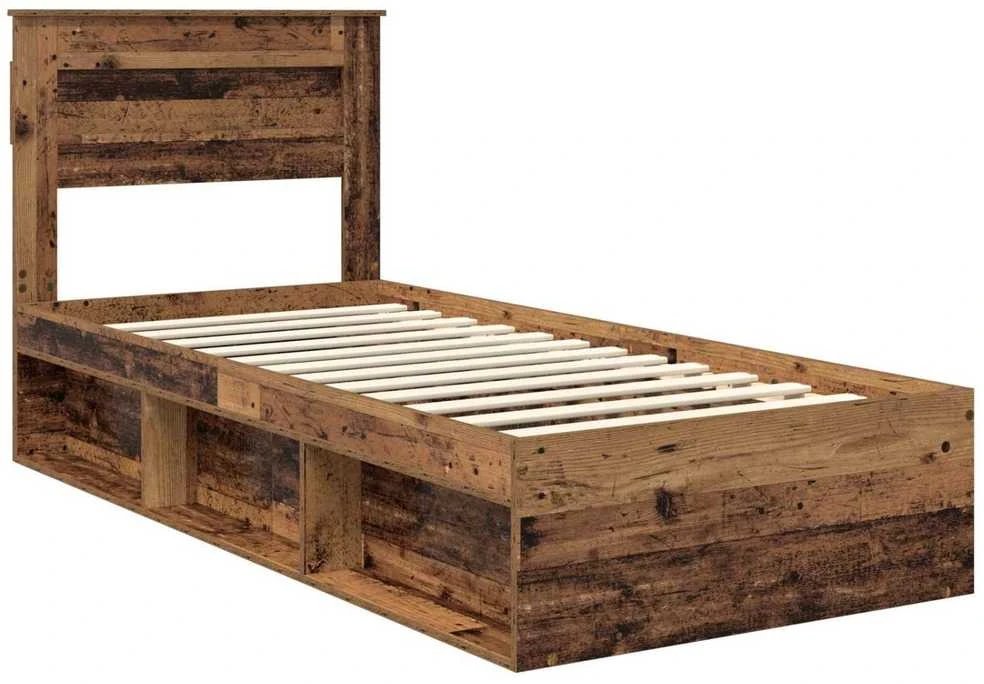 Lova Lovos rėmas Senas medis 90 x 200 cm Kietos pušies mediena