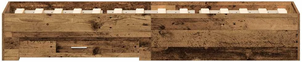 Lova Auping Lovos rėmas Senovinis medis 100 x 200 cm Apdirbta mediena