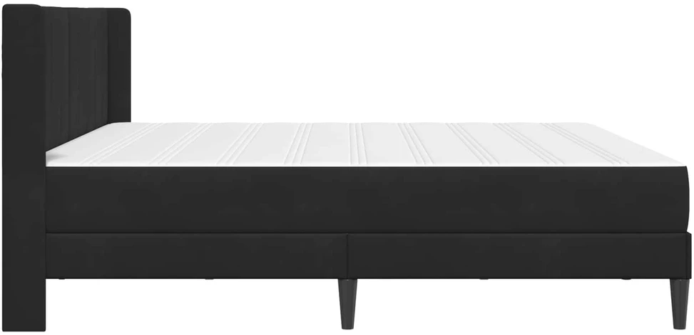Lova Lovos rėmas su čiužiniu Juodas 180 x 200 cm Aksomas