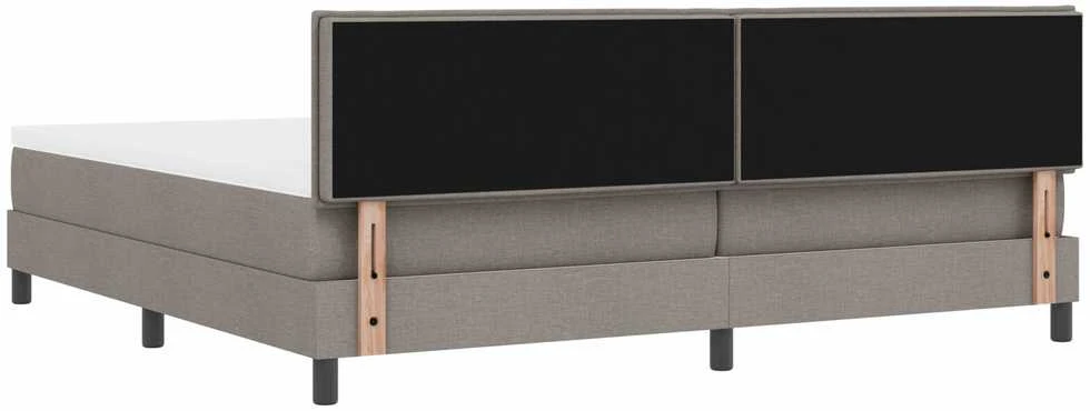 Kiemas lova su LED juostelėmis Tortora 200 x 200 cm audinys