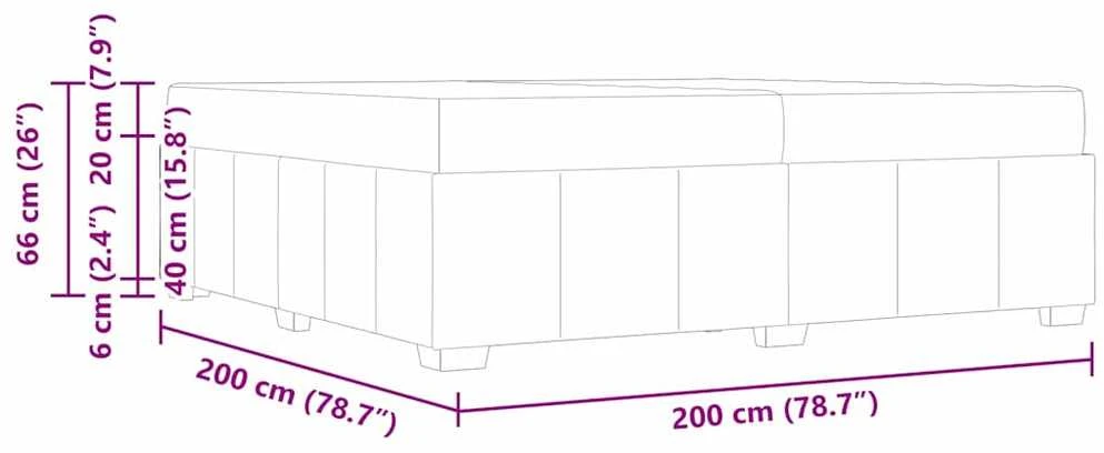Lovos rėmas Tortora 200 x 200 cm audinys