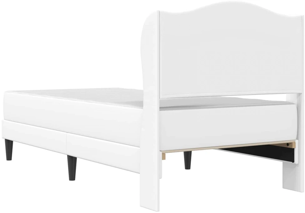 Lova Lovos rėmas su galvūgalio Balta 80 x 200 cm Dirbtinė oda