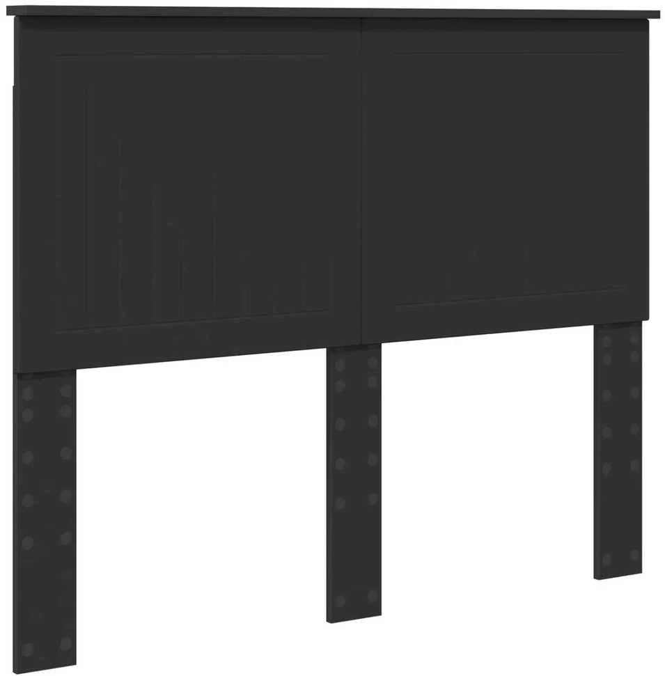 Lova Lovos rėmas su stalčių Juoda 135 x 190 cm Apdirbta mediena
