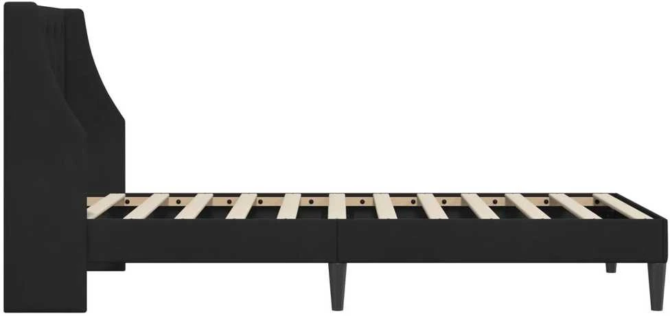 Lova Lovos rėmas su galvūgalio Juodas 100 x 200 cm Aksomas