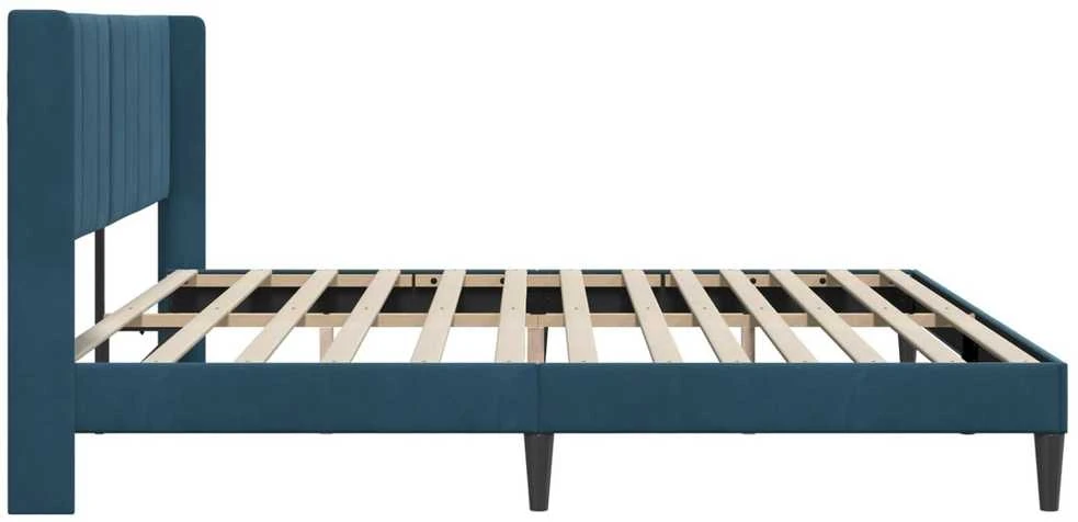 Lovos rėmas su galvūgalio Mėlyna 200 x 200 cm Aksomas